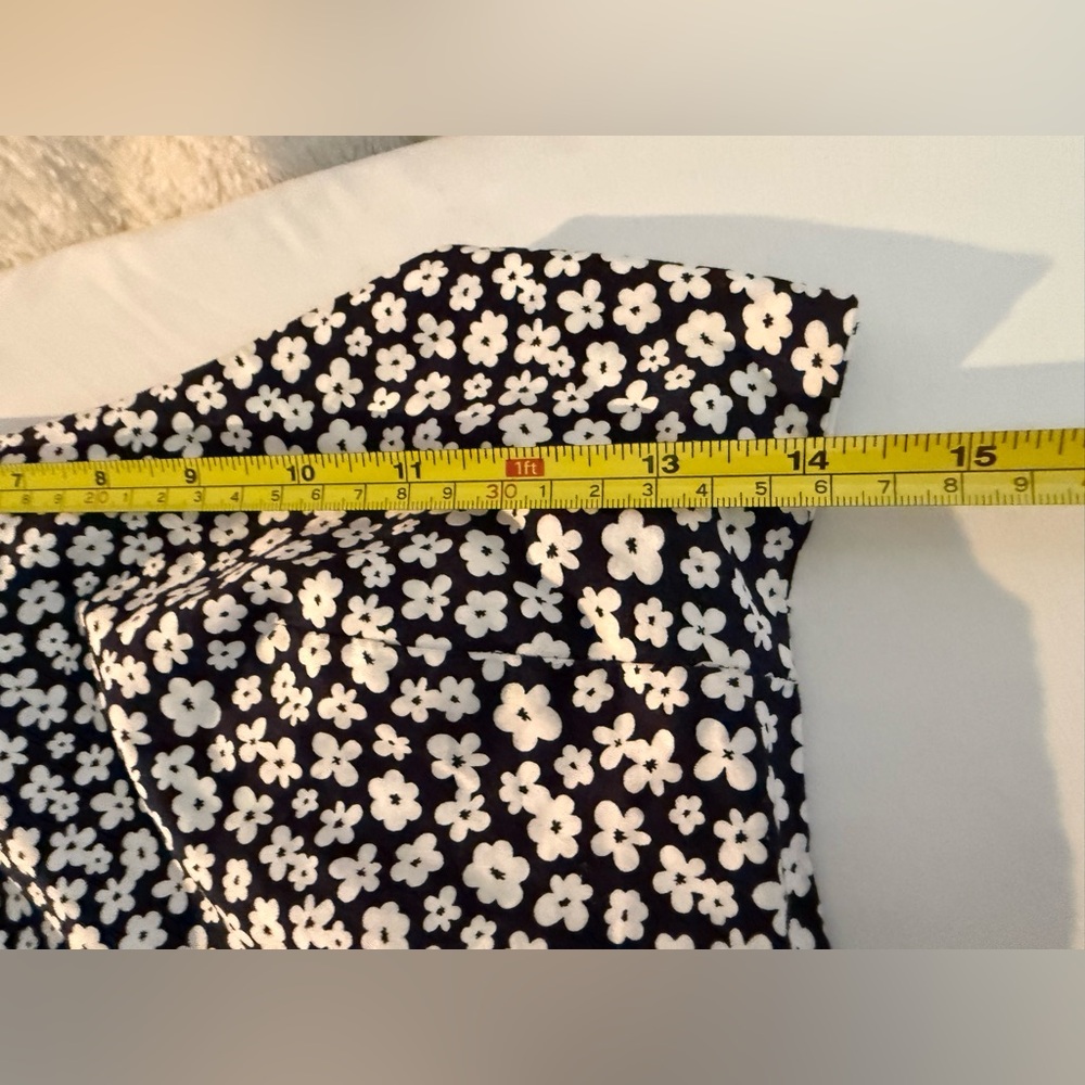 Mikoh floral bleu and white crop top size 2 - Picture 9 of 9